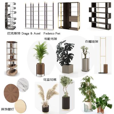 Draga & Aurel 豪華裝修十款家具飾物 BAXTER巴克斯特Federico Peri輕奢書柜雨傘架子衣帽架花盤桌面花瓶