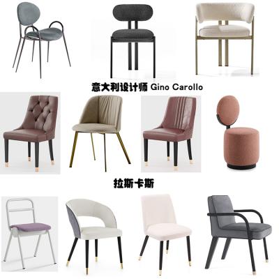 10款新品餐椅Laskasas拉斯卡斯輕奢洽談椅化妝椅意式極簡Gino Carollo設(shè)計師家具
