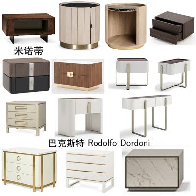 十款米諾蒂Pietro Russo設計新品客廳臥室多功能家用巴克斯特儲物柜樣板房茶幾床頭柜