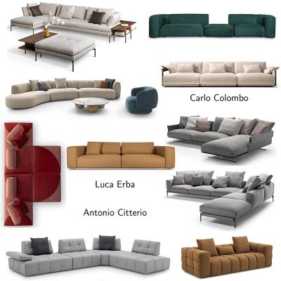 十款Luca Erba室內(nèi)設(shè)計(jì)家具Baxter巴克斯特設(shè)計(jì)雙人多人位沙發(fā)輕奢豪華酒店別墅會所