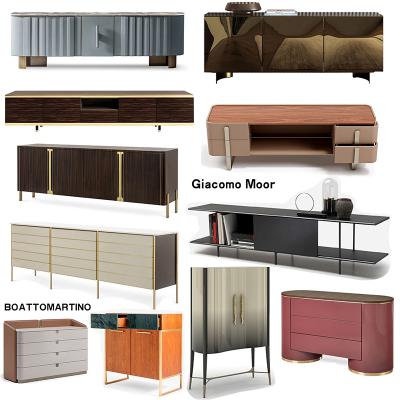 11款Boattomartino設計輕奢收納柜酒柜電視柜儲存柜復古豪華現(xiàn)代