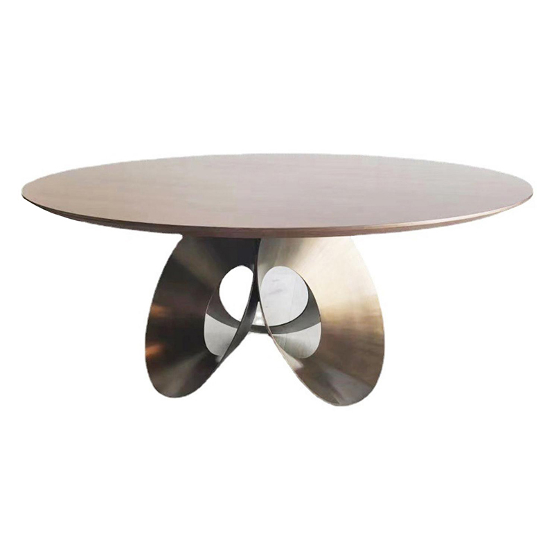10款Longhi隆吉設(shè)計(jì)Giuseppe Viganò輕奢橢圓形餐桌長(zhǎng)形辦公酒店大班桌