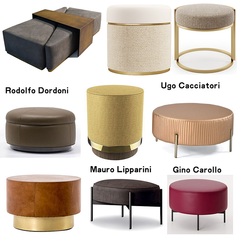 10款米洛提Rodolfo Dordoni土耳其圓形三角型茶幾凳子兩用輕奢極簡