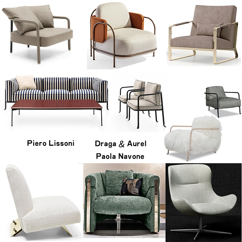 十款意大利BeB設計師Paola Navone餐椅休閑沙發(fā)輕奢巴克斯特茶幾桌