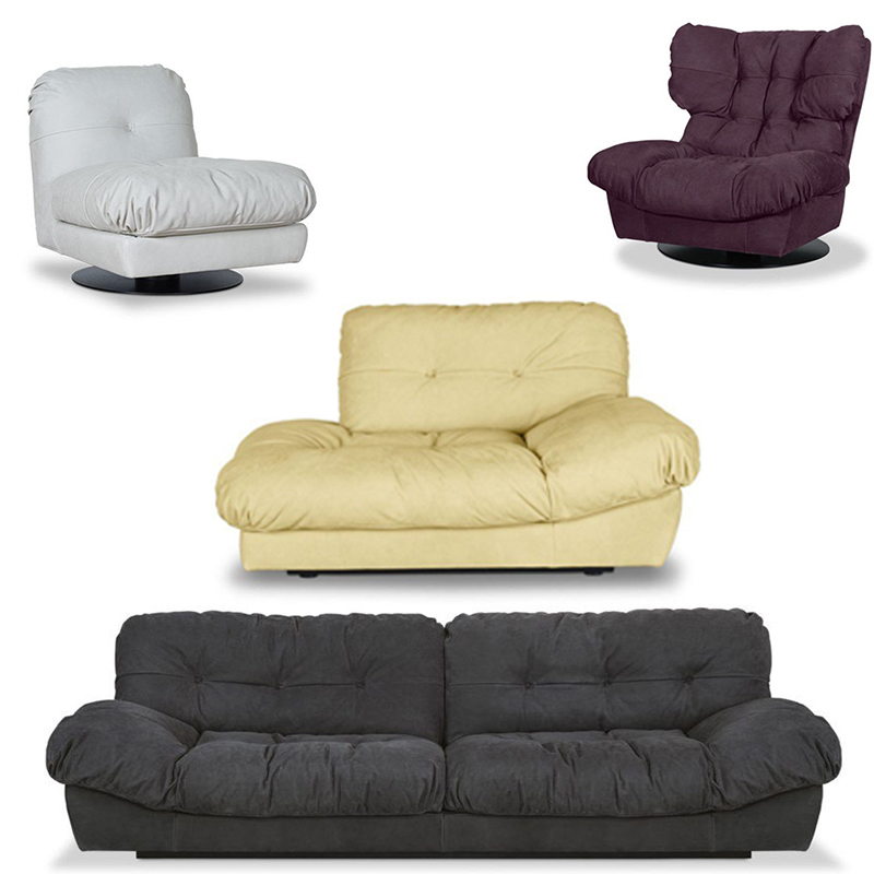 實(shí)物 意大利巴克斯特米蘭沙發(fā)磨砂布 皮革 真皮沙發(fā) 保拉·娜沃尼可定制家具沙發(fā)