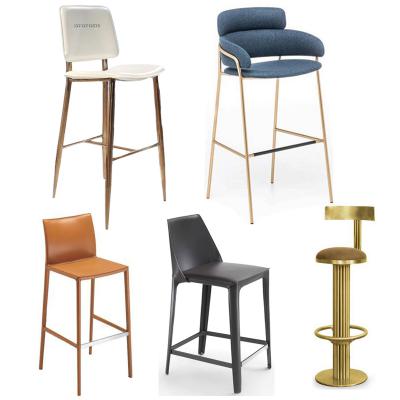 新七款Carlo Colombo國(guó)際設(shè)計(jì)師米杰JOE高腳吧椅異形方腳酒店會(huì)所硬皮軟皮馬鞍椅吧椅高腳酒吧椅 Roberto Barbieri