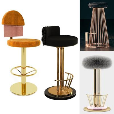 6款Essential Home餐椅帝皇頭冠Masquespacio休閑椅吧椅胡須章魚富麗堂皇皇家不銹鋼鍍金