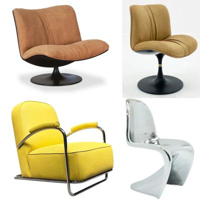 Draga & Aurel意式設(shè)計師BAXTER MARILYN瑪麗蓮無扶手椅家用書房餐廳磨砂皮休閑椅 酒店會所沙發(fā)椅