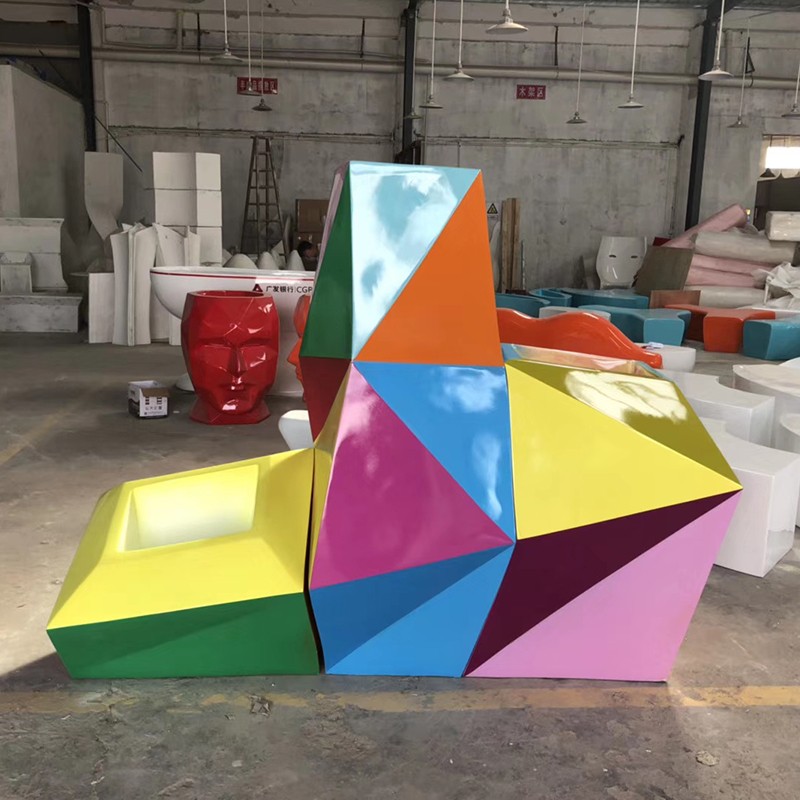 三件一套菱形花盆 多邊形花器藝術(shù) 花盆裝飾花盆玻璃鋼花盆 可定制顏色規(guī)格