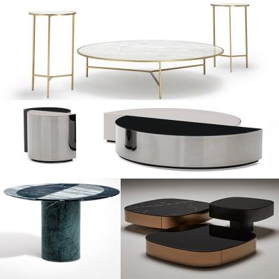 4款玫瑰金電鍍茶幾大理石 Jose Martinez Medina CHRYSLER Low coffee table