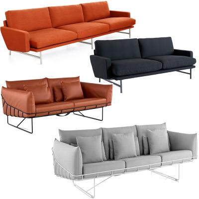 4款實物Piero Lissoni設(shè)計雙人三人樣板間大小戶型Wireframe沙發(fā)意大利皮埃爾? 里梭尼