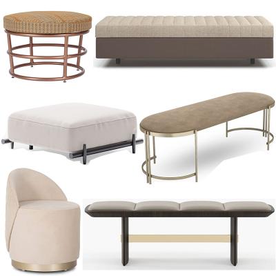 Turri 10款新品意大利Longhi設計長 凳子Matteo Nunziati實木床頭椅室內外凳