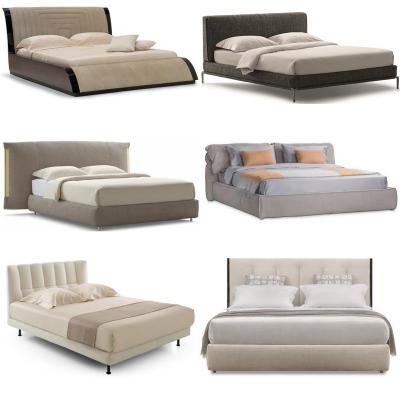 Flou十款Carlo Colombo床鋪意大利弗洛BAXTER五金軟包床鋪輕奢意式極簡軟床