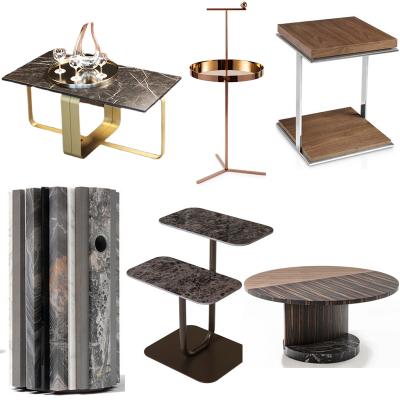 10款意大利Scandal茶幾實(shí)木不銹鋼Giorgetti  SUMMA大理石新中式意式復(fù)古鏡面圓形邊幾