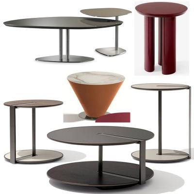 4款意大利茶幾m2atelier不銹鋼實(shí)木大理石John Astbury玻璃鋼邊幾Giorgio Soressi