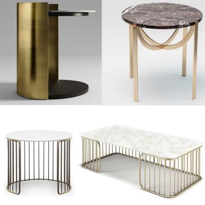 4款新品 ROSSATO福米托家居茶幾查爾斯頓法國洛杉磯Patrick Norguet不銹鋼金色大理石