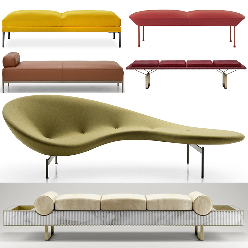6款長椅意大利Piero Lissoni 斯坦福 阿斯頓馬丁五金軟件包意式極簡雙人不銹鋼銅色金色藝術(shù)