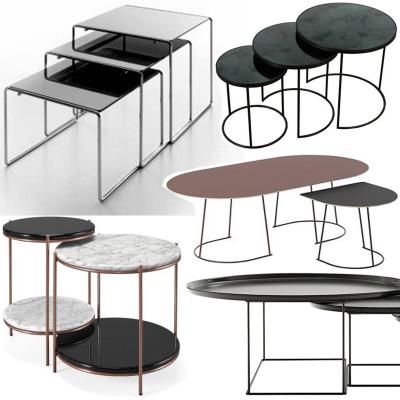 多款疊加套幾B&B Italia 茶幾地產(chǎn)樣品房 葡萄牙Portugal PRADDY家用商用家具設計省空間收納邊幾角幾