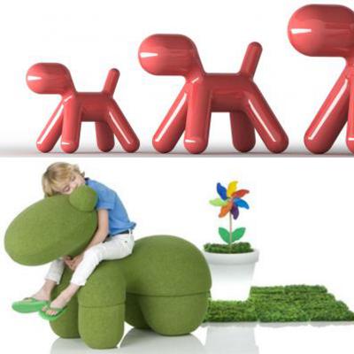 多款Pony Chair小馬椅 小狗椅 兒童椅Eero Aarnio艾洛阿尼奧粉紅色