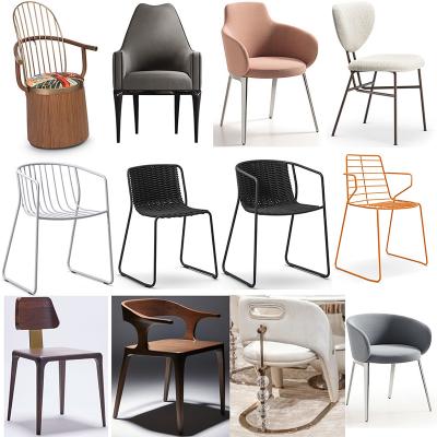 十款國際大咖設(shè)計椅子Reda Amalou 小號休閑椅餐椅奢華實木輕奢椅耐看 第一次看到航海繩編制椅 很好奇